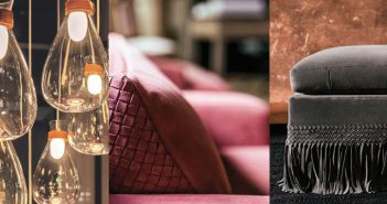 Leather at Salone del Mobile Milano: aiming at excellence. From upholstery, by Bottega Veneta, to lamps, by Poltrona Frau
