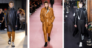 Toh, guarda chi si rivede in passerella: lo spolverino in pelle tra i must have dell’invernale 18-19