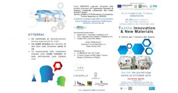 Lombardia, rimangono solo 4 posti per il corso Textile Innovations & New Materials: iscrizioni entro il 17 ottobre
