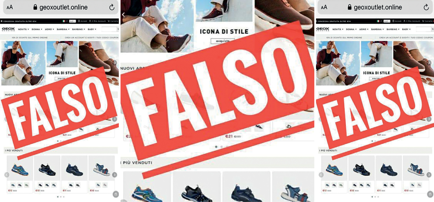 Anche l'e-commerce può rivelarsi fake: clonato il sito di Geox | LaConceria  | Il portale dell'area pelle